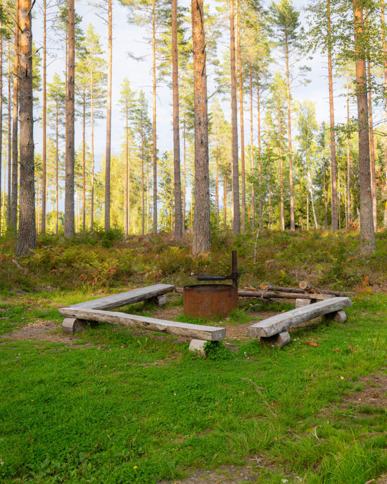 Grillplatsen nära Perkils kättil