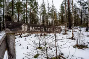 Medeltidsvägen genom Stockgölen naturreservat