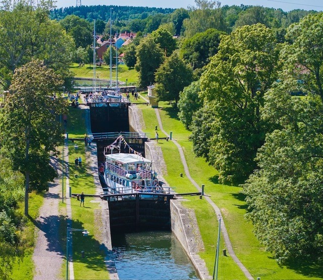 Slussarna på håll